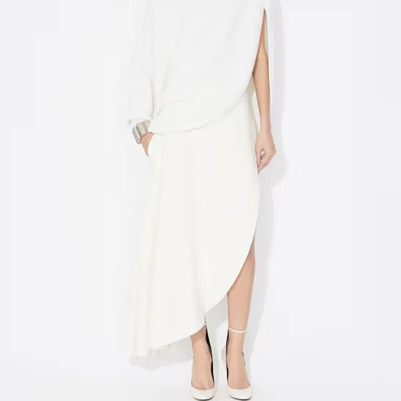 Alaia Fluid Asymmetric Skirt-1