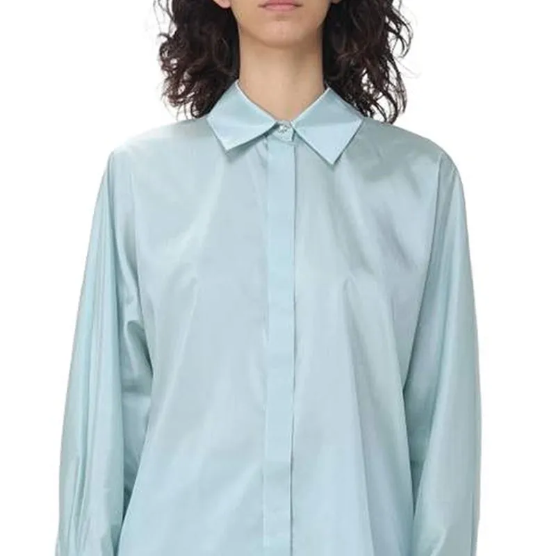 MaxMara Studio Clan Buttoned Long Sleeved Top-4