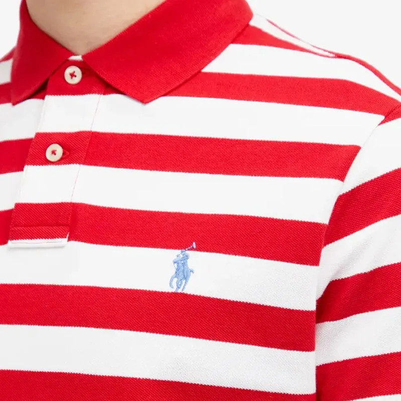 Polo Ralph Lauren Polo Shirt Men's Red White-4