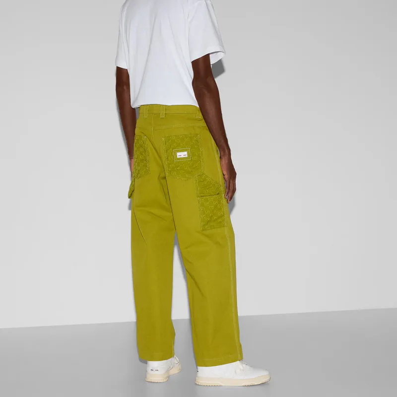 GUCCI Casual Pants Men's Olive Green-2