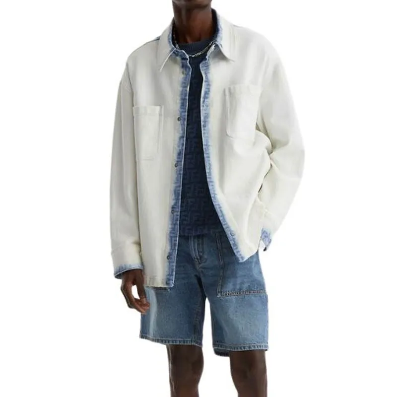 FENDI SS24 Denim Jacket Men's White-3