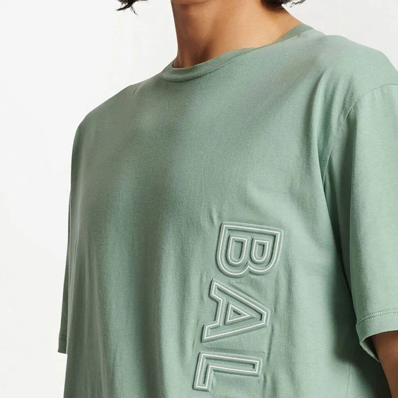 BALMAIN Logo Embossed Crewneck T Shirt-4
