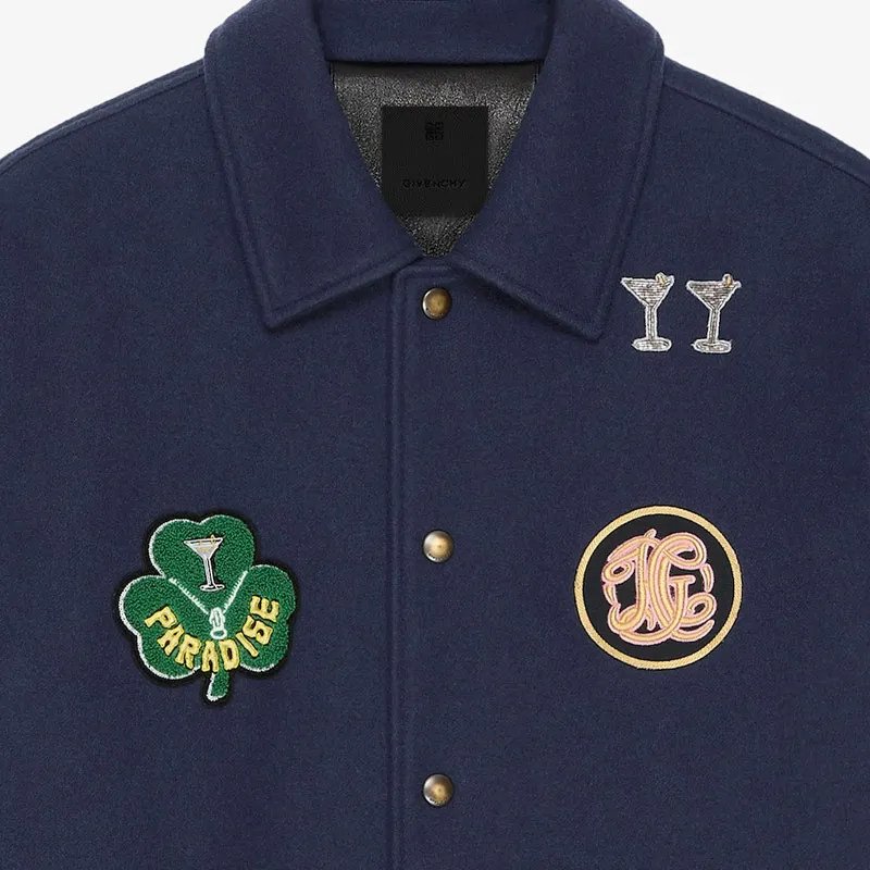 Givenchy SS25 Jackets Coats Men's Marine Blue-4