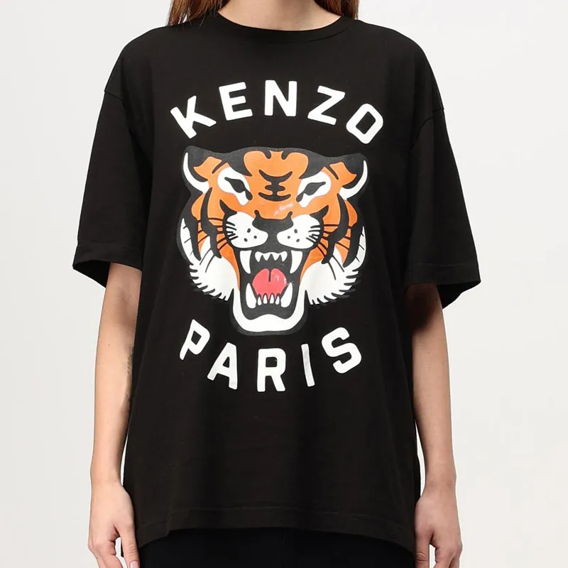 KENZO Lucky Tiger Cotton T shirt-2