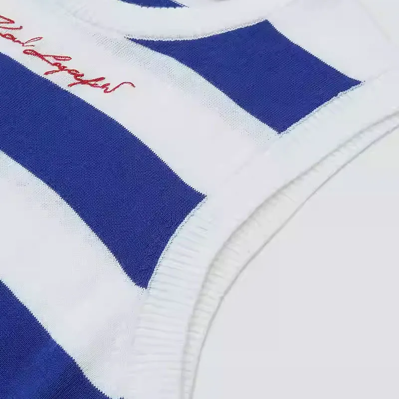 KARL LAGERFELD SS23 Tank Top Women's Blue White-3