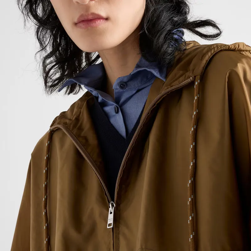 PRADA Lightweight Re nylon Raincoat-4