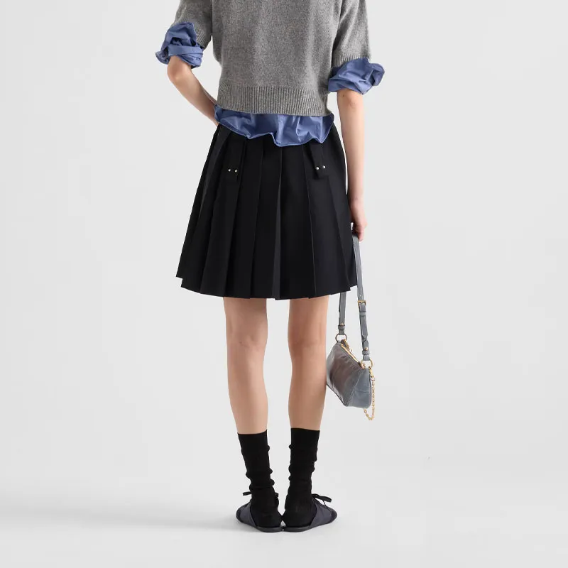 PRADA Pleated Mini Skirt-2