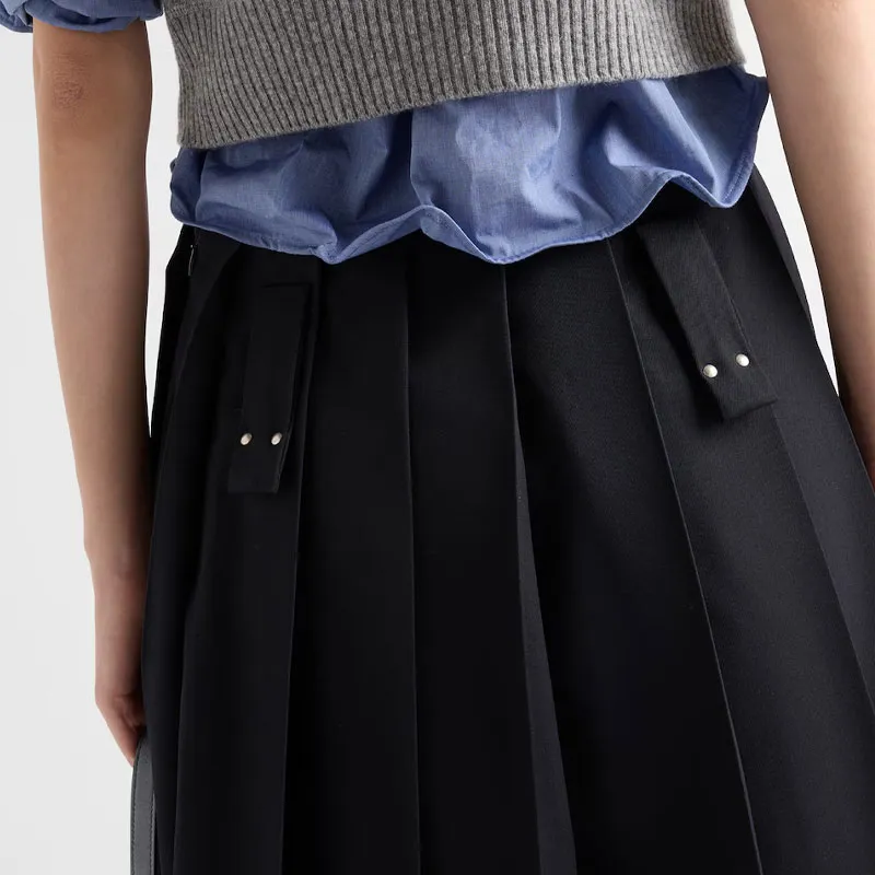 PRADA Pleated Mini Skirt-4