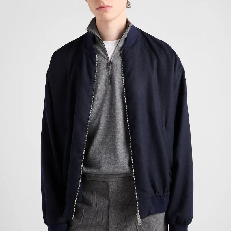PRADA Cashmere Sweater Men's Slate Gray-2
