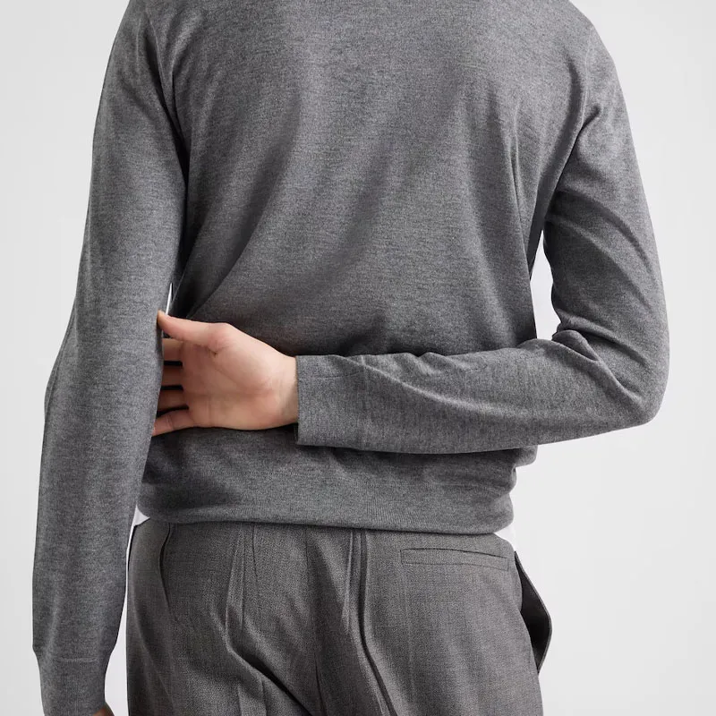 PRADA Cashmere Sweater Men's Slate Gray-4