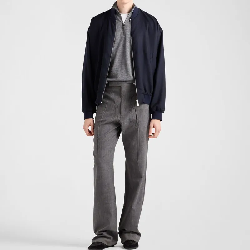 PRADA Cashmere Sweater Men's Slate Gray-1