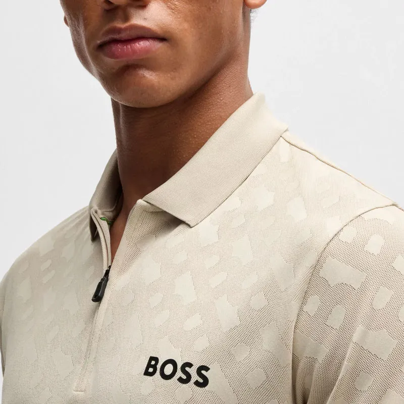 HUGO BOSS Polo Shirt Men's Light Beige-4