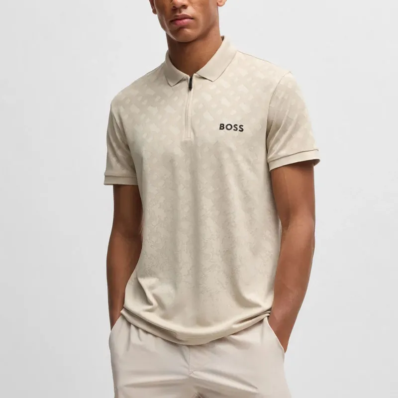 HUGO BOSS Polo Shirt Men's Light Beige-1
