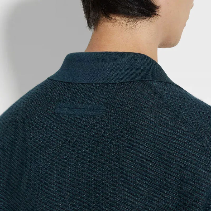 Ermenegildo Zegna Long Sleeved Knitted Polo Shirt-4