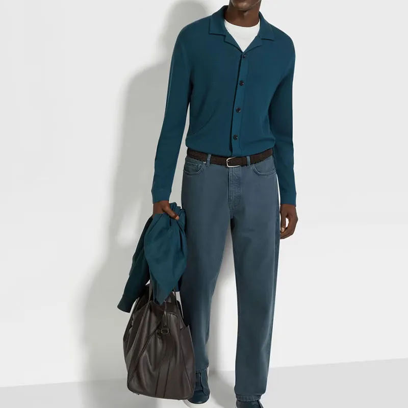 Ermenegildo Zegna Long Sleeved Knitted Shirt-1
