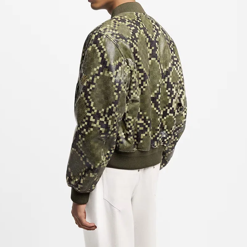 LOUIS VUITTON Graphic Leather Bomber-3