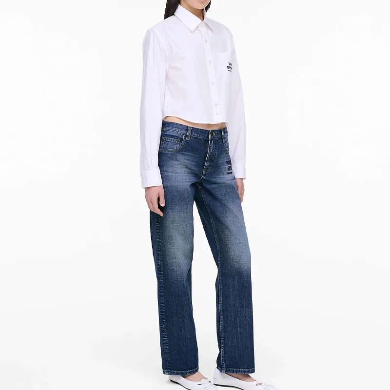 MARC JACOBS Logo Embroidered Long Sleeved Shirt-4