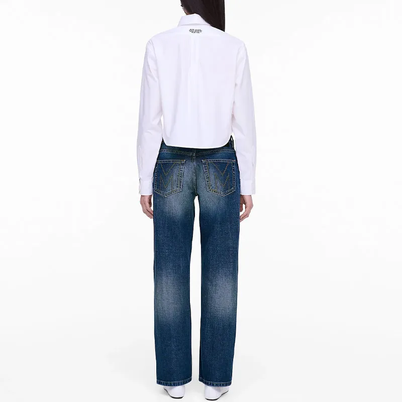 MARC JACOBS Logo Embroidered Long Sleeved Shirt-3