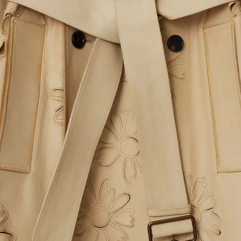 Burberry Trench SS25 Trench Coat Women's Yellow-4