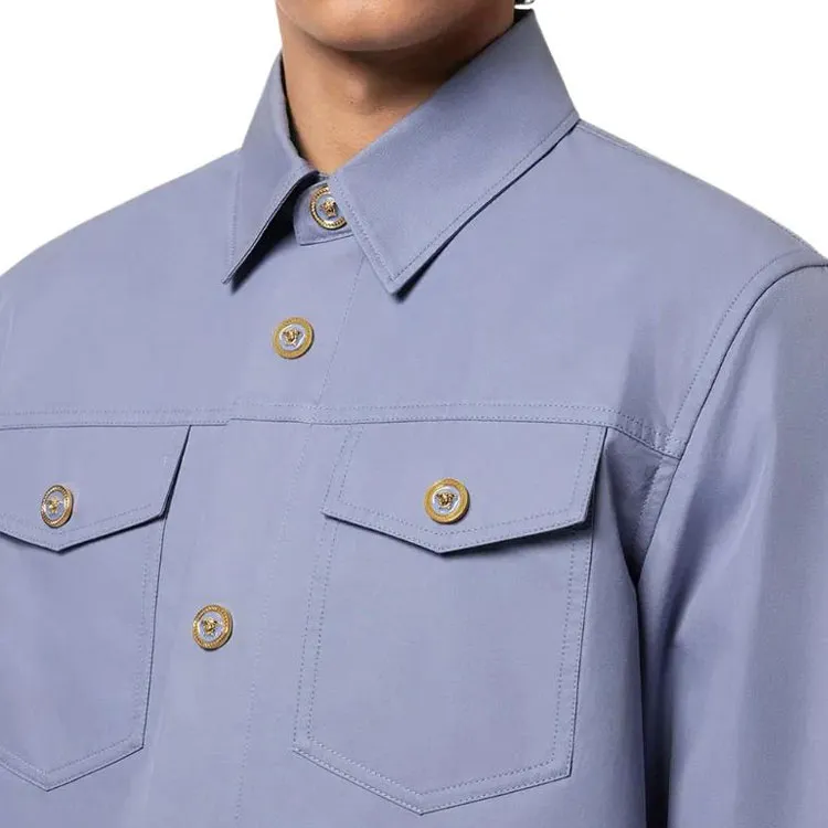 VERSACE Gabardine Overshirt-4