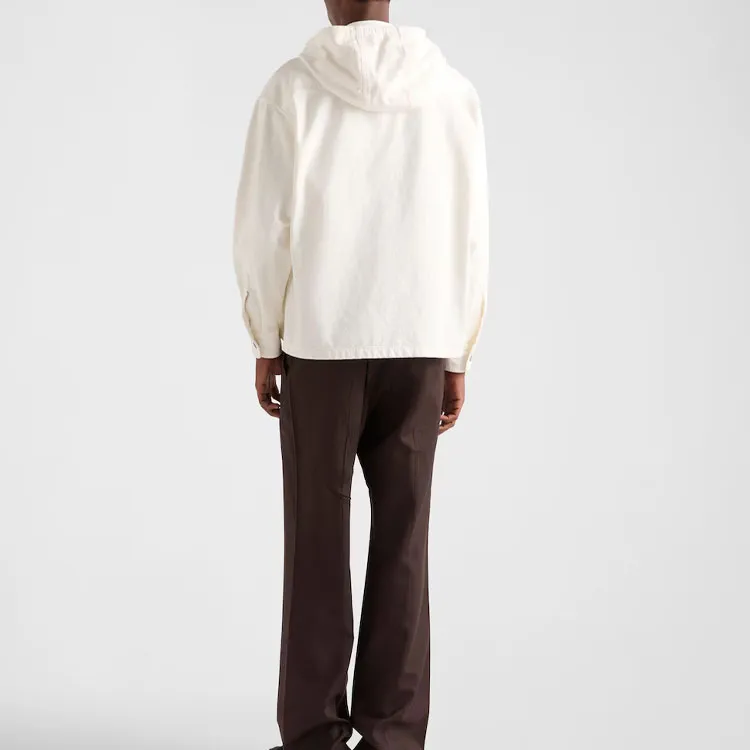 PRADA Hooded Denim Shirt-2