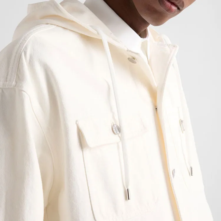 PRADA Hooded Denim Shirt-5