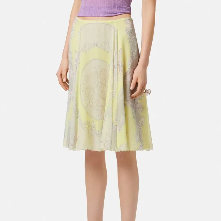 VERSACE Medusa Cameo Pleated Skirt-3
