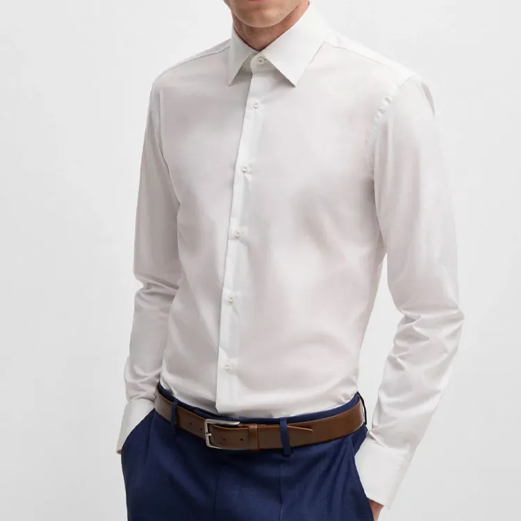 HUGO BOSS Shirts Men White-3