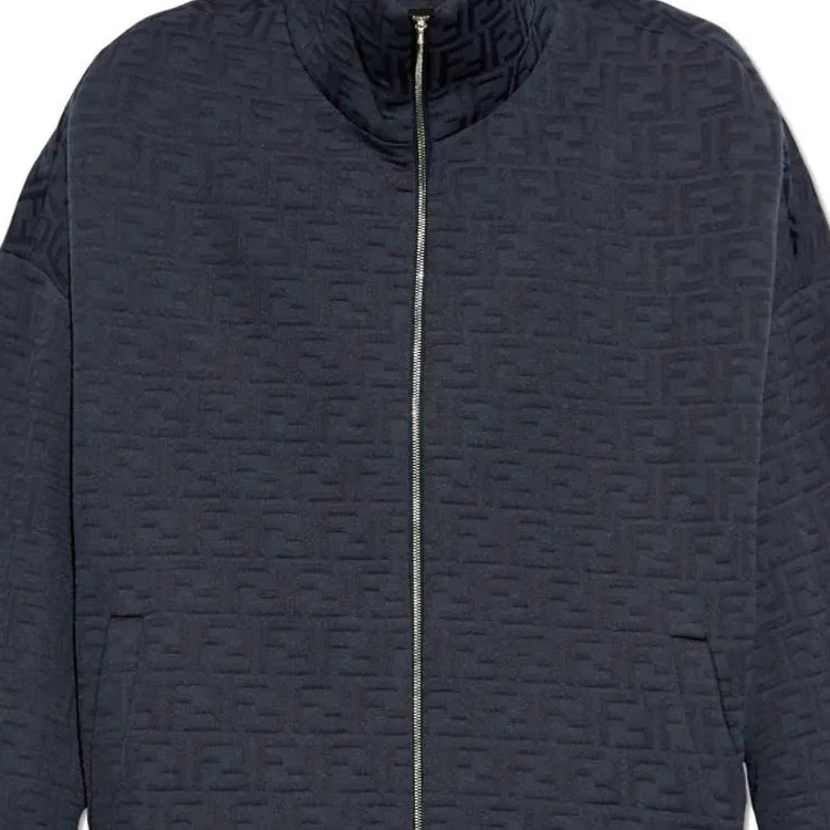 FENDI Monogram Printed Zipped Sweatshirt-4