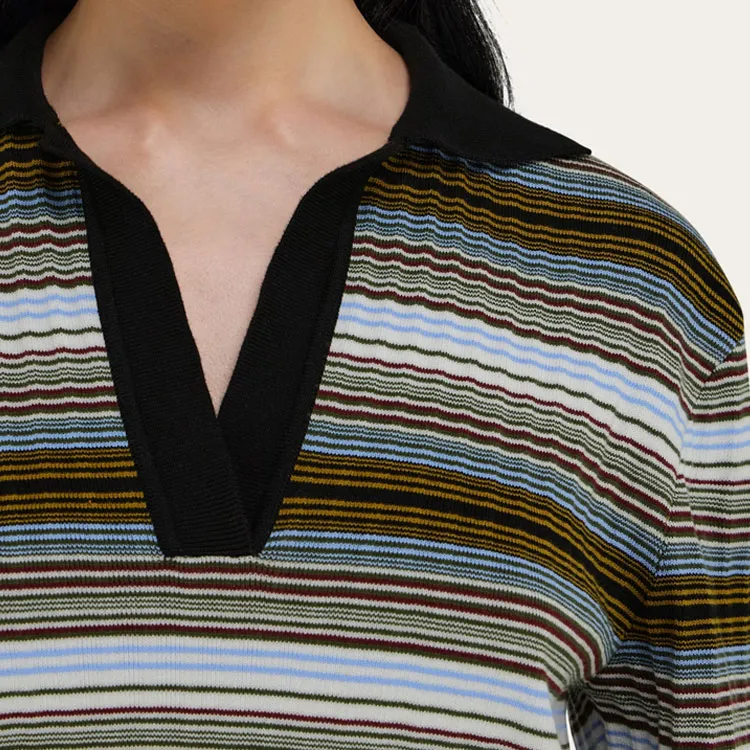 Ferragamo Striped Knitted Dress-5