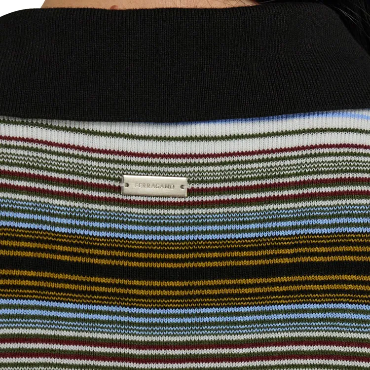 Ferragamo Striped Knitted Dress-6