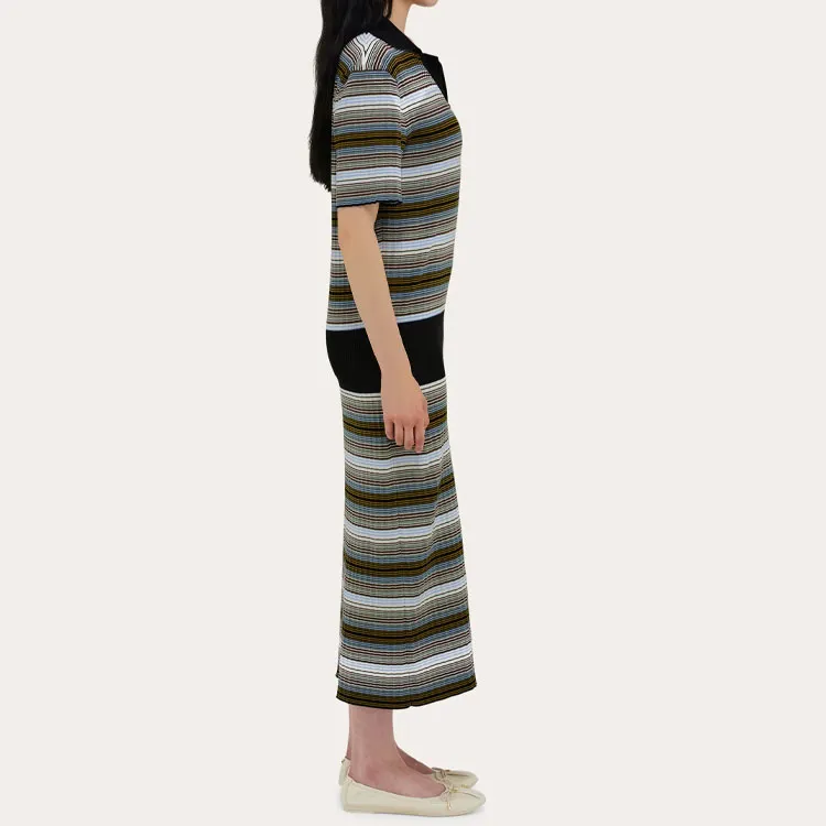 Ferragamo Striped Knitted Dress-4