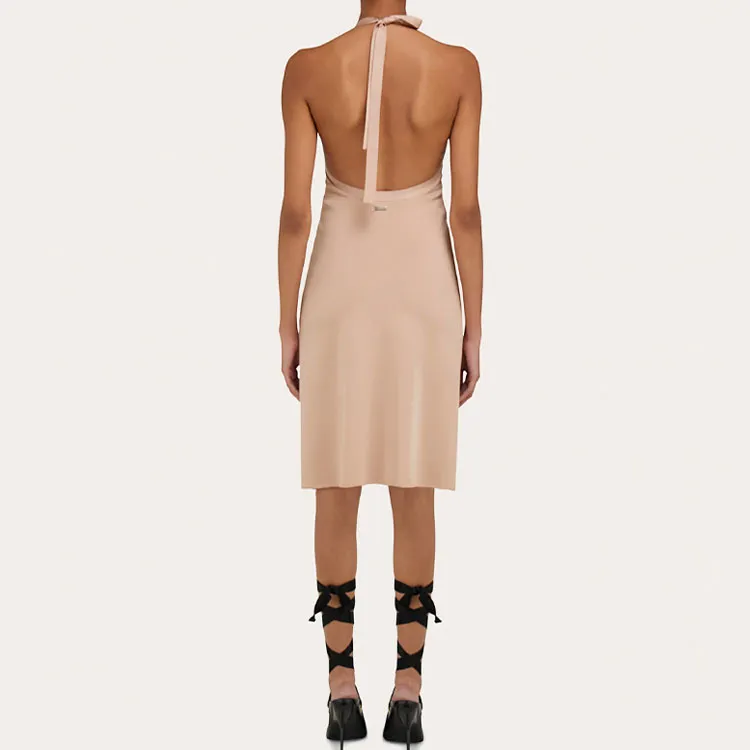 Ferragamo Knitted Halterneck Midi Dress-2
