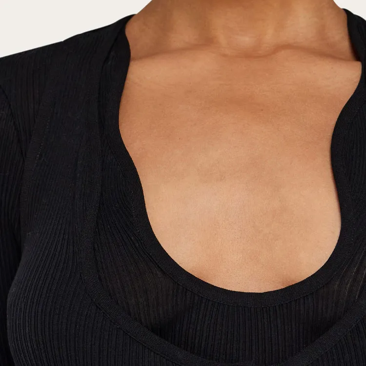 Ferragamo Rippled neckline Sweater-5