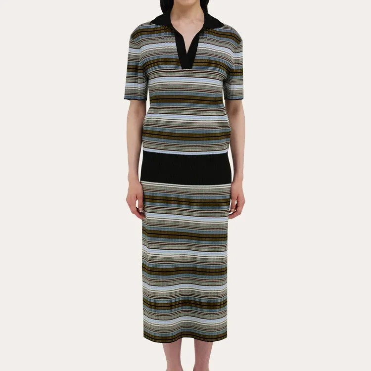 Ferragamo Striped Knitted Dress-2
