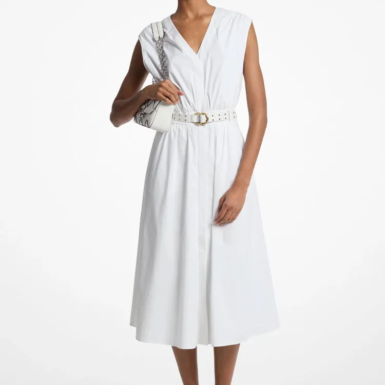 MICHAEL KORS Sleeveless Dress Women's White-2