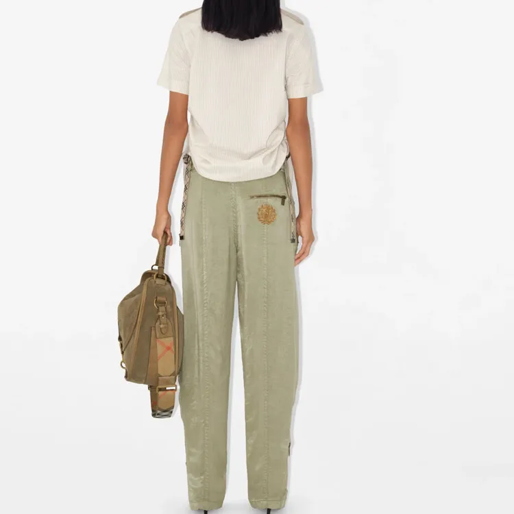 Burberry SS25 Casual Pants Women's Khaki-2
