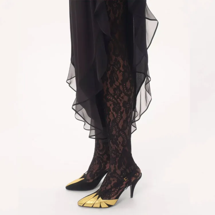 Valentino Ruffled Trim Ballon Trousers-5