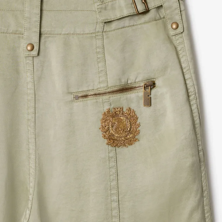 Burberry SS25 Casual Pants Women's Khaki-4