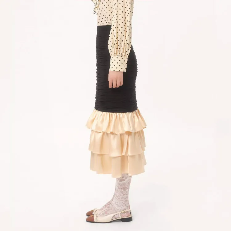 Valentino Georgette Midi Skirt-3