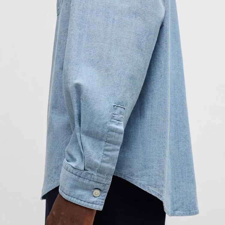 Hugo Chambray Cotton Shirt-5