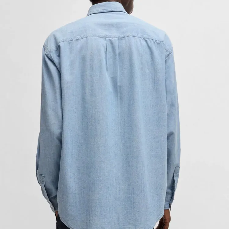 Hugo Chambray Cotton Shirt-2
