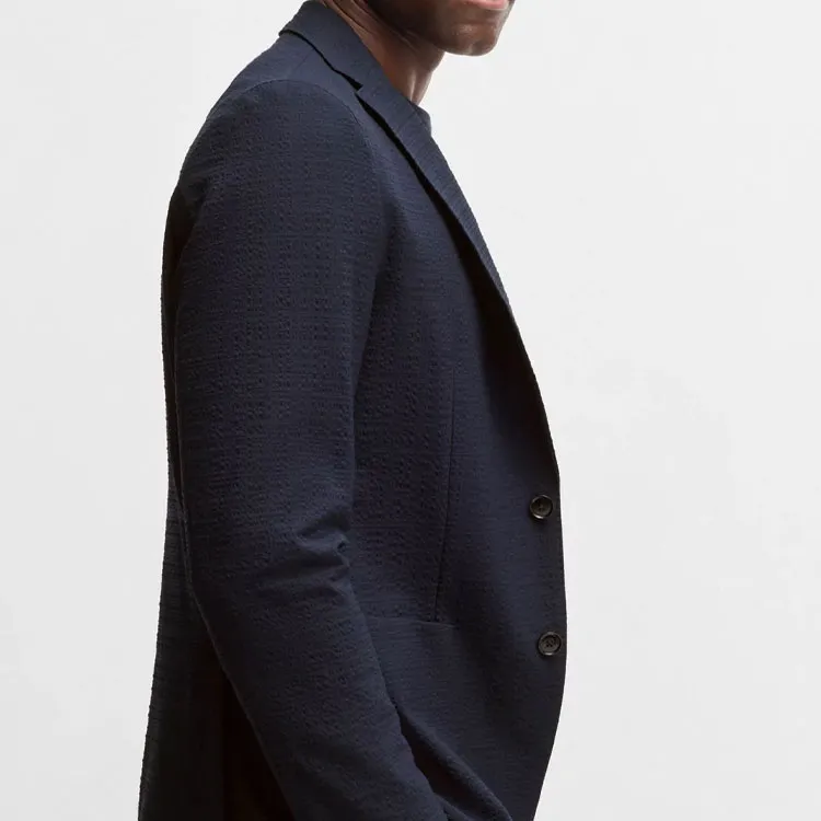 HUGO BOSS Business Suit Coat Men's Dark Blue-5