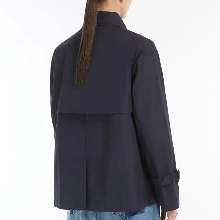 WEEKEND MaxMara Trench Coat Women's Marine Blue-2