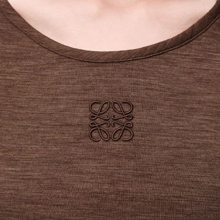 LOEWE Anagram SS25 Tank Tops Women's Chocolate Brown-4