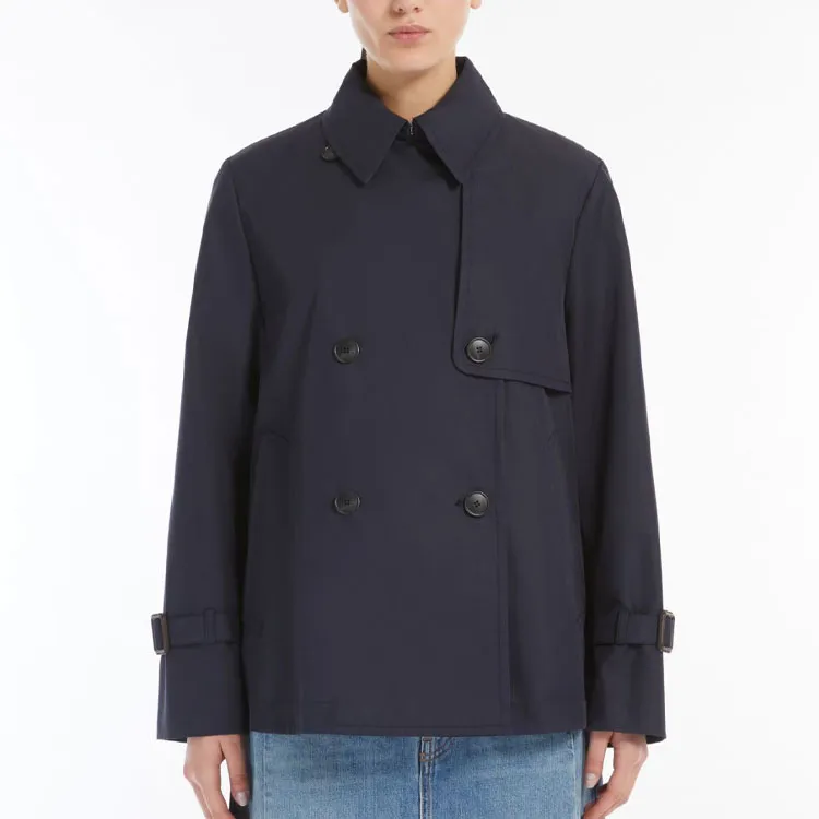 WEEKEND MaxMara Trench Coat Women's Marine Blue-1
