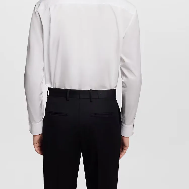 LOUIS VUITTON Embellished Collar Evening Shirt-5