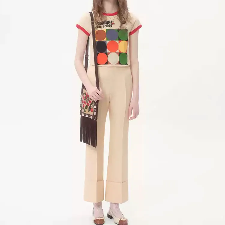 Valentino T Shirt Women's Light Beige-2