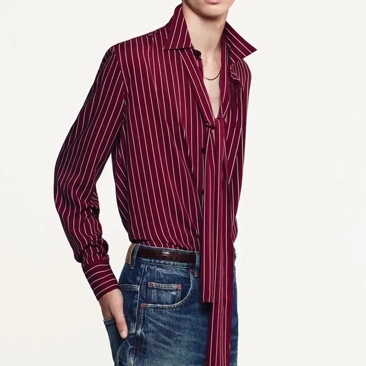 SAINT LAURENT Striped Button up Shirt-2