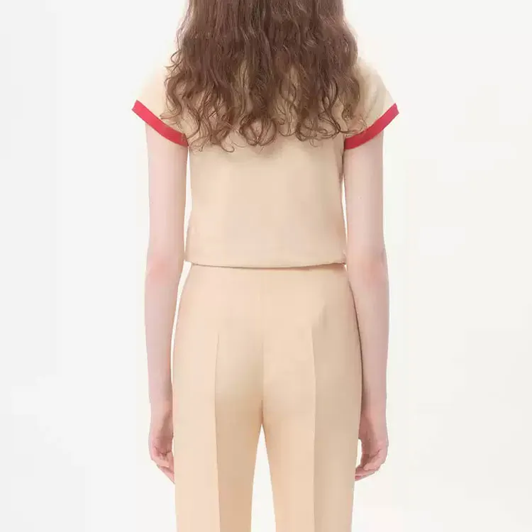 Valentino T Shirt Women's Light Beige-3
